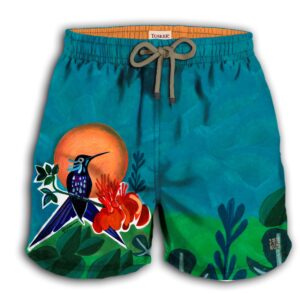 Short Voley Infantil Cápsula Artística Beija Flor da Caatinga - Image 2