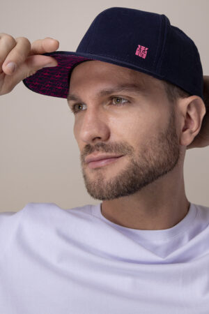 Boné Adulto Stiff Cap Original Tusker Marinho/Pink - Image 3