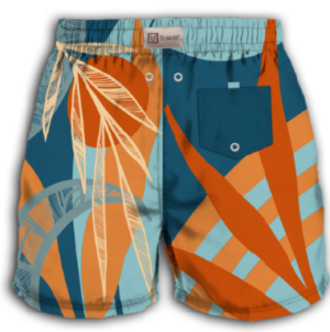 Short Voley Infantil Cápsula Artística Folhagem Laranja - Image 3
